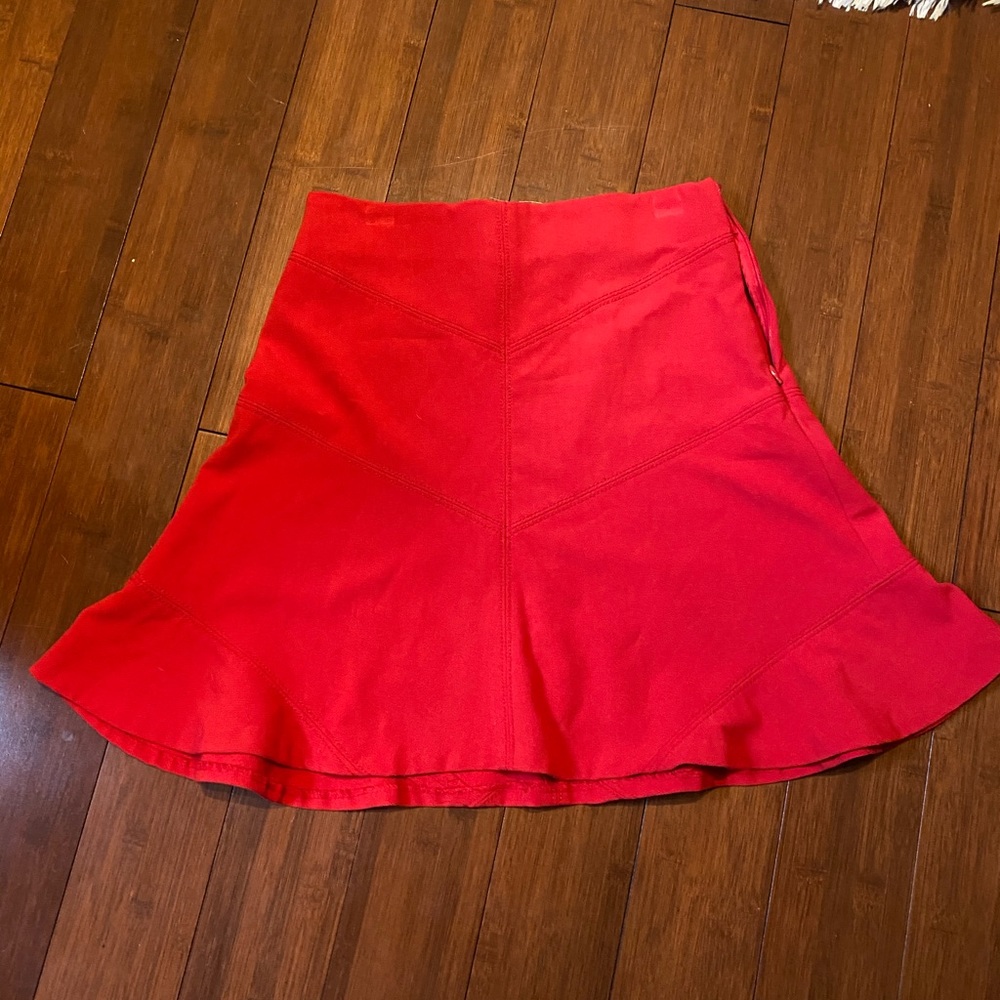 Bright red, Loft Mini Skirt